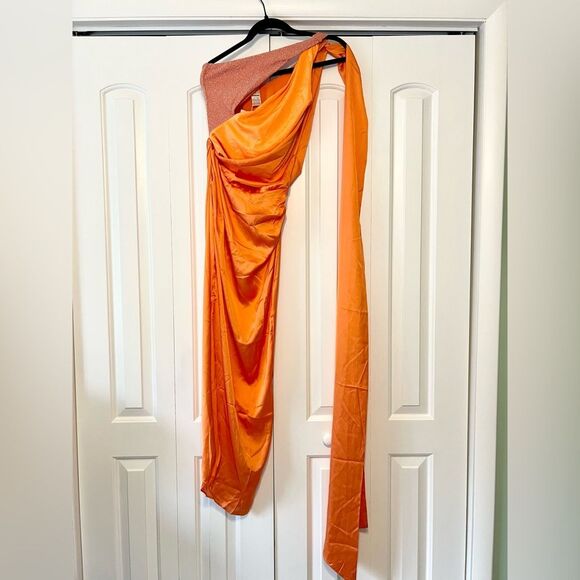 NWT BAOBAB Collection Asaka Maxi Dress in Gavea Tangerine Orange - Picture 9 of 14